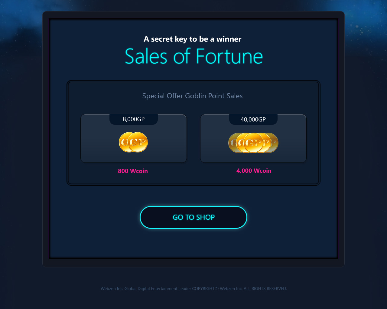 Sales of Fortune