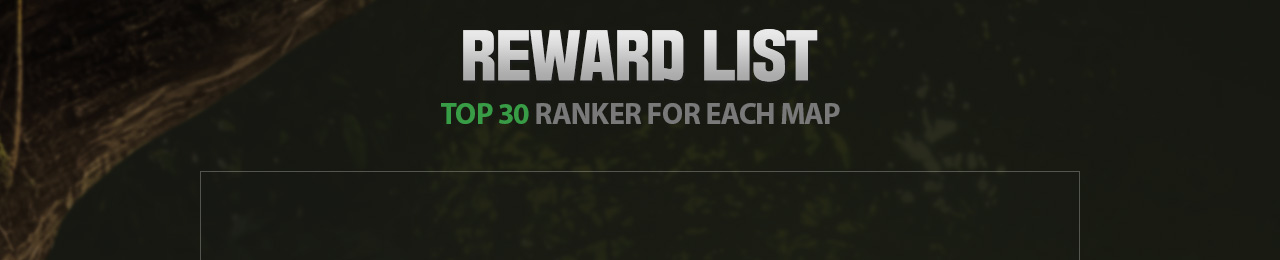Reward List TOP 30 Ranker for Each Map