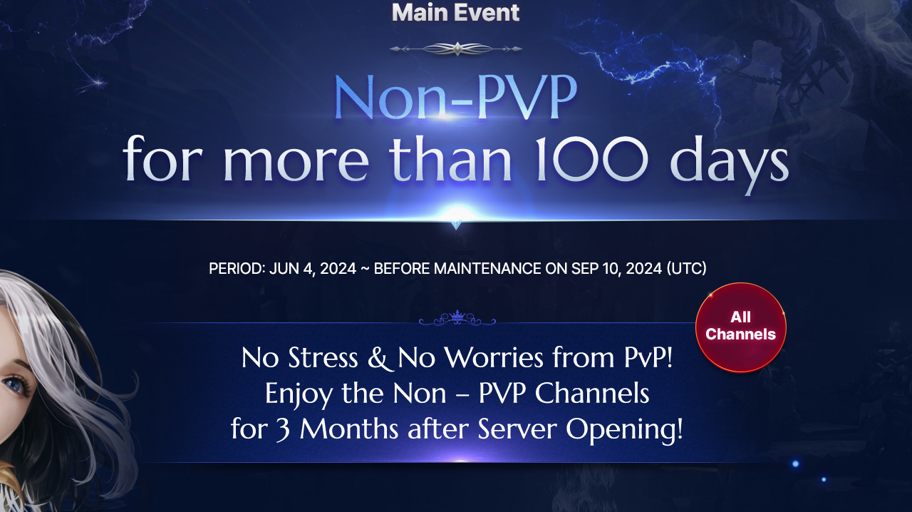 Main Event Non-PVP for more thanl100 days