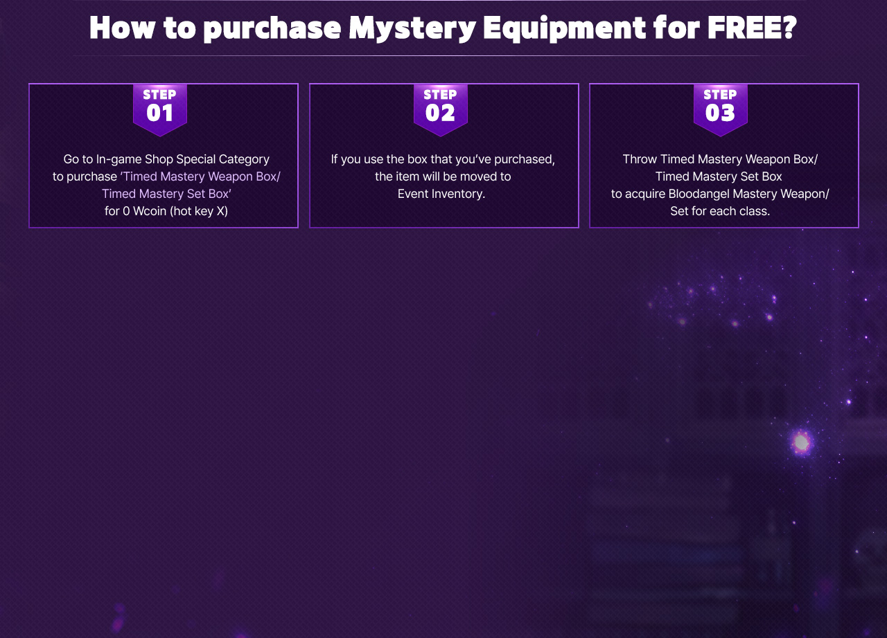 How to purchase Mystery Equipment for FREE?